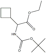 ethyl 2-((tert-butoxycarbonyl)amino)-2-cyclobutylacetate Structure