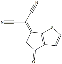2-(4-氧代-4H-环戊二烯并[B]噻吩-6(5H)-亚基)丙二腈, 2115863-09-5, 结构式