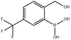 2-Hydroxymethyl-5-(trifluoromethyl)phenylboronic acid Struktur
