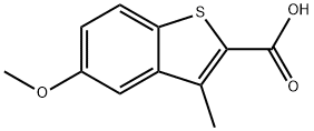5-甲氧基-3-甲基-1-苯并噻吩-2-羧酸, 21243-02-7, 结构式