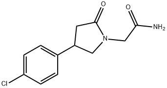 2-(4-(4-氯苯基)-2-氧吡咯烷-1-基)乙酰胺, 213178-69-9, 结构式