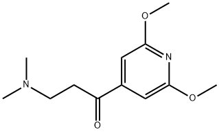 1-(2,6-DIMETHOXY-4-PYRIDINYL)-3-(DIMETHYLAMINO)-1-PROPANONE, 2131782-61-9, 结构式