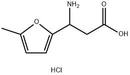 3-AMINO-3-(5-METHYL-2-FURYL)PROPANOIC ACID HYDROCHLORIDE Structure