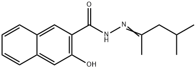 N'-(1,3-dimethylbutylidene)-3-hydroxy-2-naphthohydrazide Structure