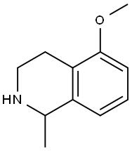 1-Methyl-5-methoxy-1,2,3,4-tetrahydro-isoquinoline 结构式