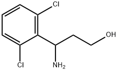 3-AMINO-3-(2,6-DICHLOROPHENYL)PROPAN-1-OL Struktur