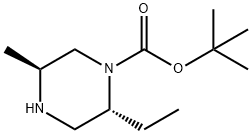 tert-butyl (2R,5S)-2-ethyl-5-methylpiperazine-1-carboxylate,2165403-17-6,结构式