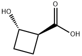 Cyclobutanecarboxylic acid, 2-hydroxy-, (1S,2S)- Structure
