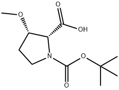 (2R,3S)-1-(tert-butoxycarbonyl)-3-methoxypyrrolidine-2-carboxylic acid|(2R,3S)-1-(tert-butoxycarbonyl)-3-methoxypyrrolidine-2-carboxylic acid