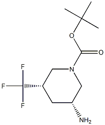 tert-butyl (3R,5S)-3-amino-5-(trifluoromethyl)piperidine-1-carboxylate|(3R,5S)-1-BOC-3-氨基-5-(三氟甲基)哌啶