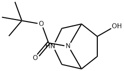 6-羟基-3,8-二氮杂双环[3.2.1]辛烷-8-羧酸叔丁酯, 2166851-15-4, 结构式