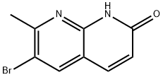 1,8-Naphthyridin-2(1H)-one, 6-bromo-7-methyl- Struktur