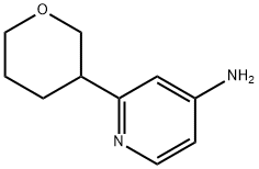 2-(tetrahydro-2H-pyran-3-yl)pyridin-4-amine Structure