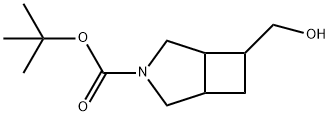6-(羟甲基)-3-氮杂双环[3.2.0]庚烷-3-羧酸叔丁酯, 2168983-14-8, 结构式
