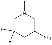 5,5-difluoro-1-methylpiperidin-3-amine 结构式