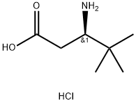 (R)-3-amino-4,4-dimethylpentanoic acid hydrochloride Structure