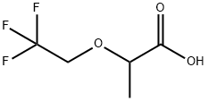 2-(2,2,2-trifluoroethoxy)propanoic acid Struktur