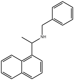 N-ベンジル-1-(1-ナフチル)エチルアミン 化学構造式
