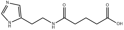 ペンタン二酸イミダゾリルエタンアミド 化学構造式