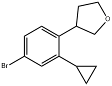 2222933-97-1 3-(4-bromo-2-cyclopropylphenyl)tetrahydrofuran
