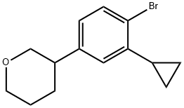 3-(4-bromo-3-cyclopropylphenyl)tetrahydro-2H-pyran|