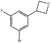 3-(3-bromo-5-fluorophenyl)oxetane Structure