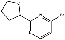 4-bromo-2-(tetrahydrofuran-2-yl)pyrimidine Structure