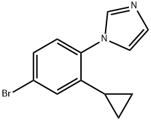 1-(4-bromo-2-cyclopropylphenyl)-1H-imidazole Structure
