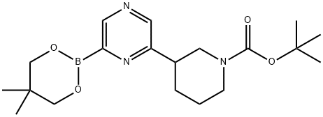 2223002-91-1 6-(N-Boc-Piperidin-3-yl)pyrazine-2-boronic acid neopentylglycol ester