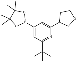 2223003-56-1 2-(tert-butyl)-6-(tetrahydrofuran-3-yl)-4-(4,4,5,5-tetramethyl-1,3,2-dioxaborolan-2-yl)pyridine