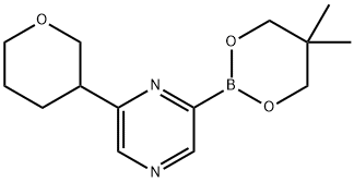 2223003-58-3 6-(Oxan-3-yl)pyrazine-2-boronic acid neopentylglycol ester