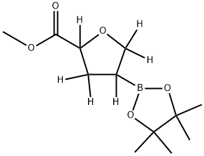 Methyl (oxolane-d5)-2-carboxylate-4-boronic acid pinacol ester Struktur