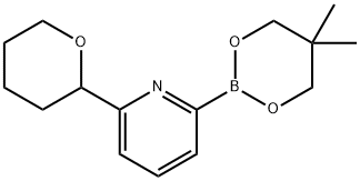6-(Oxan-2-yl)pyridine-2-boronic acid neopentylglycol ester Struktur