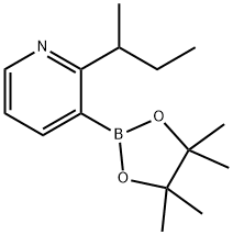 2-(sec-Butyl)pyridine-3-boronic acid pinacol ester Structure