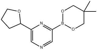 2223008-82-8 6-(Oxolan-2-yl)pyrazine-2-boronic acid neopentylglycol ester