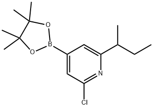 2-Chloro-6-(sec-butyl)pyridine-4-boronic acid pinacol ester Struktur
