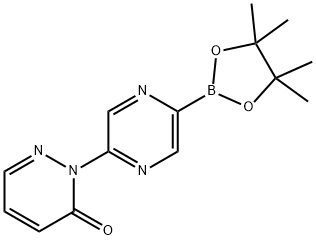 2-(5-(4,4,5,5-tetramethyl-1,3,2-dioxaborolan-2-yl)pyrazin-2-yl)pyridazin-3(2H)-one Structure