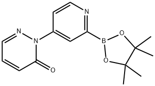 2-(2-(4,4,5,5-tetramethyl-1,3,2-dioxaborolan-2-yl)pyridin-4-yl)pyridazin-3(2H)-one, 2223012-56-2, 结构式