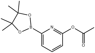 6-(4,4,5,5-tetramethyl-1,3,2-dioxaborolan-2-yl)pyridin-2-yl acetate Struktur