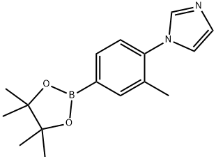 3-Methyl-4-(imidazol-1-yl)phenylboronic acid pinacol ester,2223031-09-0,结构式