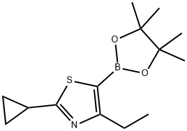 2223035-73-0 4-Ethyl-2-(cyclopropyl)thiazole-5-boronic acid pinacol ester