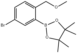 2-(5-bromo-2-(methoxymethyl)phenyl)-4,4,5,5-tetramethyl-1,3,2-dioxaborolane Structure