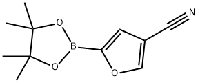 5-(4,4,5,5-tetramethyl-1,3,2-dioxaborolan-2-yl)furan-3-carbonitrile, 2223039-44-7, 结构式