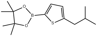 5-(2-Methylpropyl)thiophene-2-boronic acid pinacol ester, 2223041-57-2, 结构式