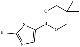 2-Bromothiazole-5-boronic acid neopentylglycol ester Structure