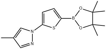 5-(4-Methyl-1H-Pyrazol-1-yl)thiophene-2-boronic acid pinacol ester Structure