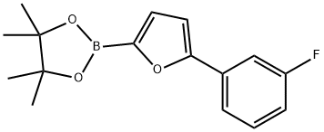 5-(3-Fluorophenyl)furan-2-boronic acid pinacol ester, 2223051-51-0, 结构式