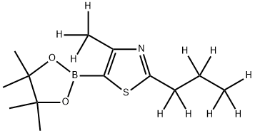 [4-Methyl-2-(n-propyl)-d10]-thiazole-5-boronic acid pinacol ester Struktur