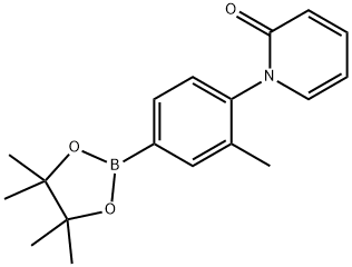 3-Methyl-4-(1H-pyridin-2-one)phenylboronic acid pinacol ester,2223054-96-2,结构式