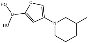 4-(3-Methylpiperidin-1-yl)furan-2-boronic acid Struktur